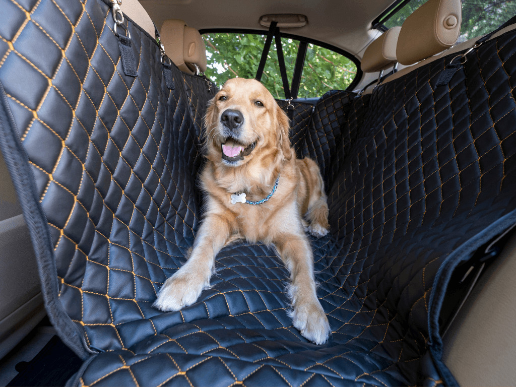Autositzbezug für kleine bis mittlere Hunde als Hundekorb oder Schondecke  für Vordersitz und Rückbank, abwaschbar, wasserdicht und extrem langlebig.  Schonbezug Hund als Hundedecke, Autositz, Sitzbezug : : Haustier